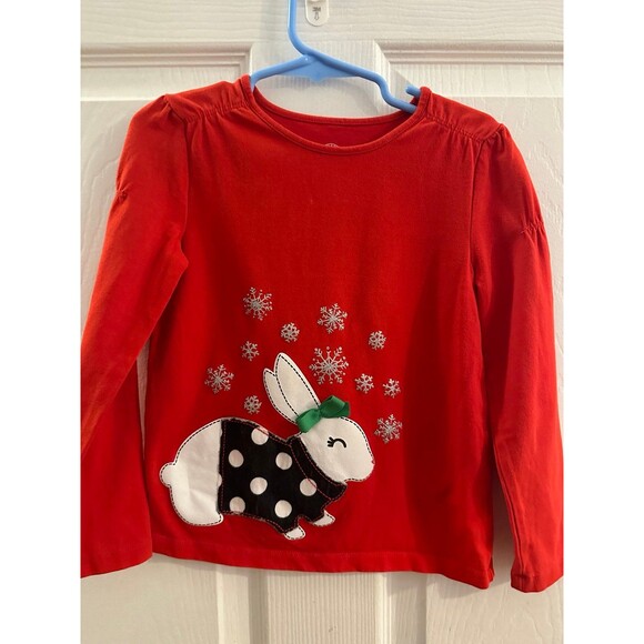 Girls’s Christmas /Holiday Long Sleeve Top Bundle Size 5 - Picture 3 of 8